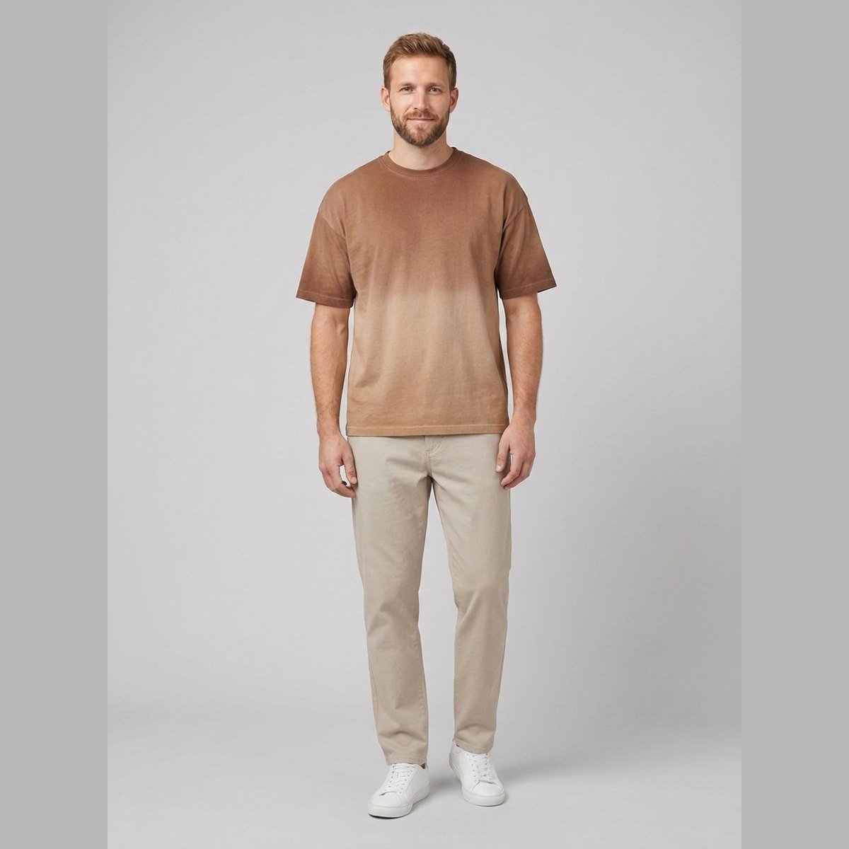 Danny gradient t-shirt brown
