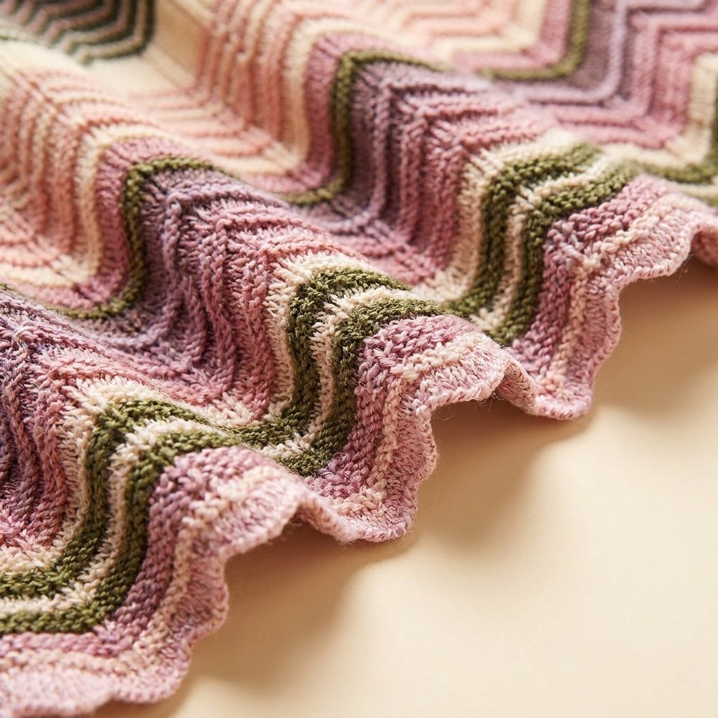 Dara midi dress chevron knit fabric close-up