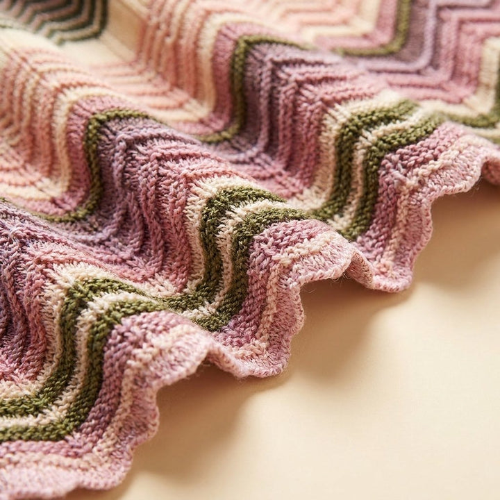 Dara midi dress chevron knit fabric close-up