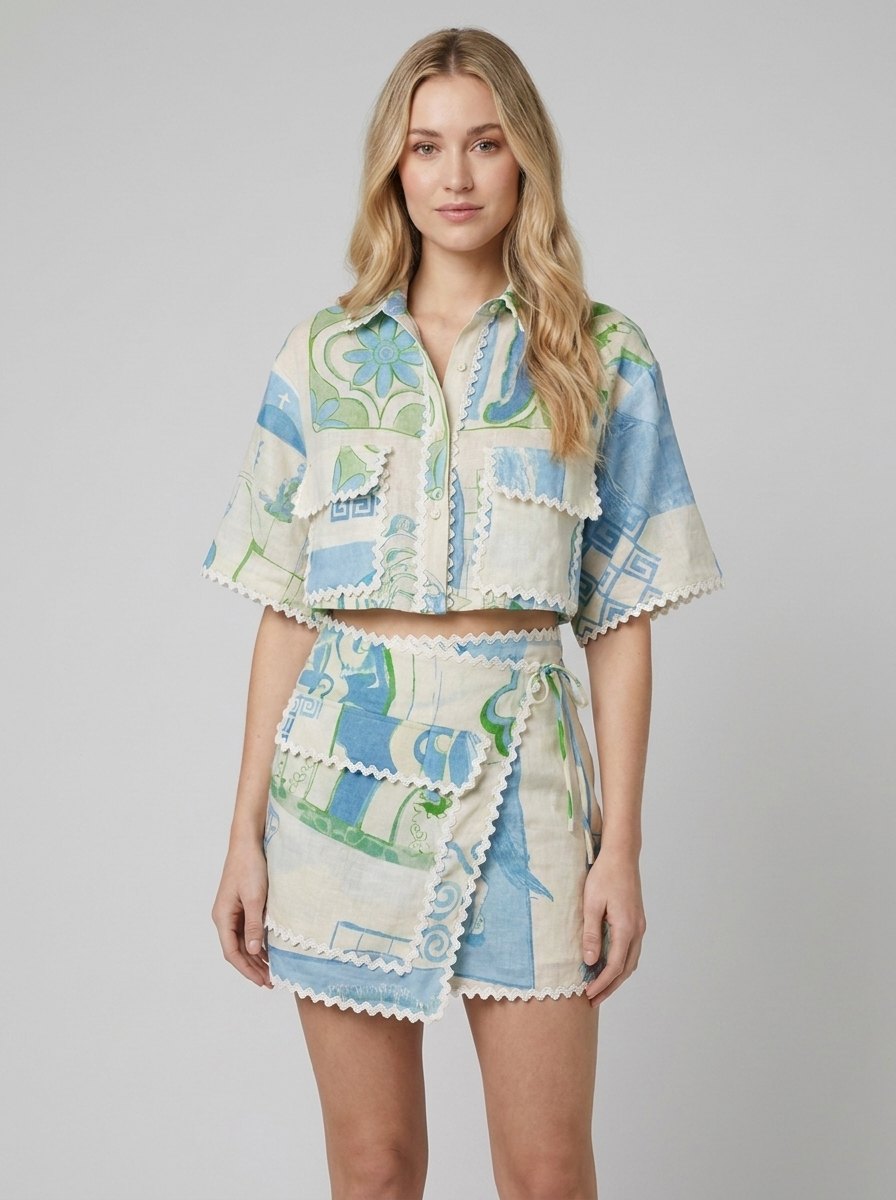 Delfina Riviera print set front view