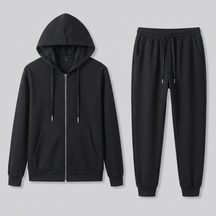 Eduardo mens knit lounge set flat lay
