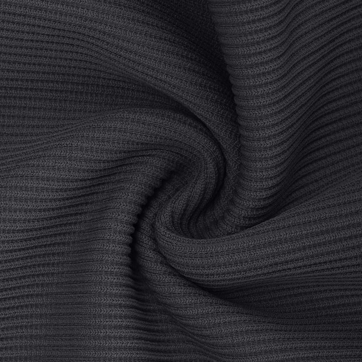 Ribbed seamless fabric of the black shapewear romper, close-up