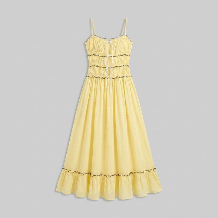 Elowen boho maxi dress product flat lay