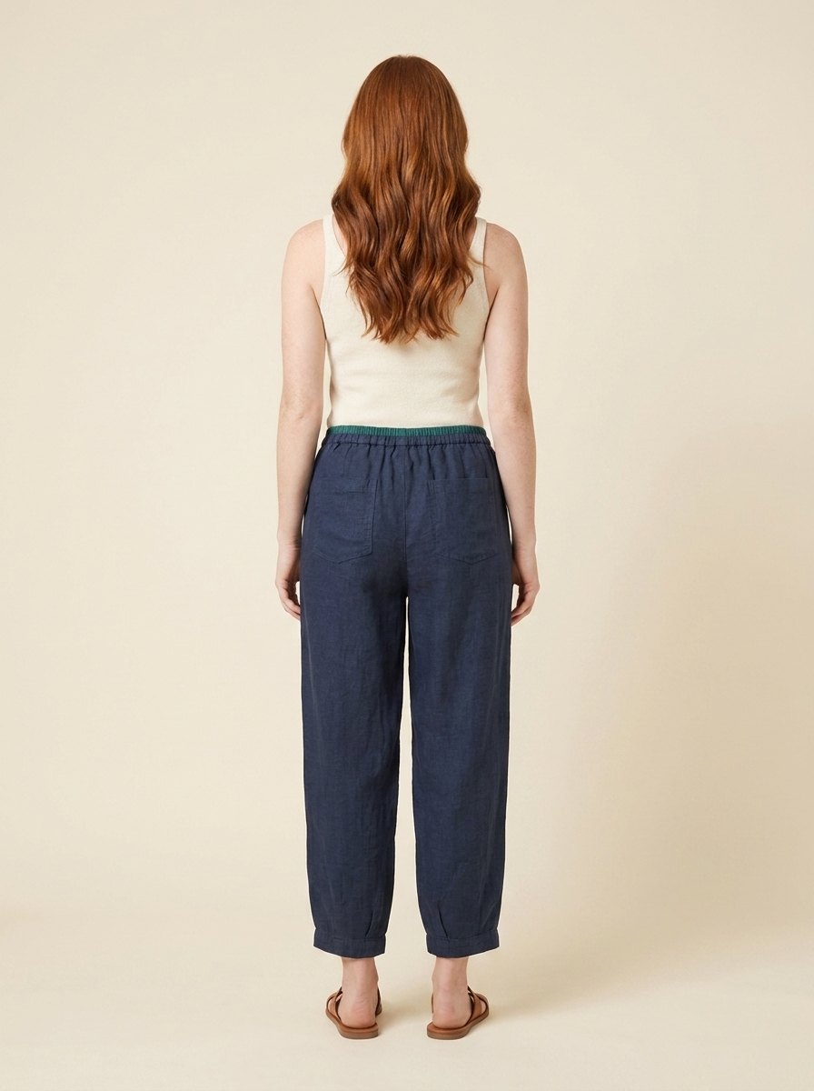 Ely linen pants back view