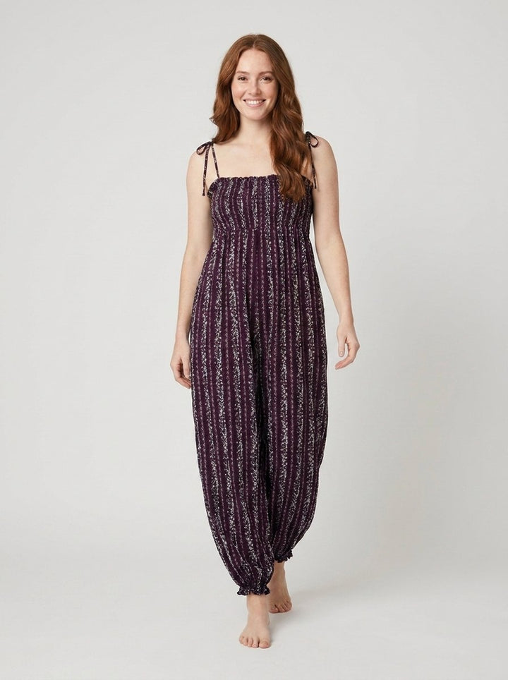 Elysian Boho Jumpsuit - Purple