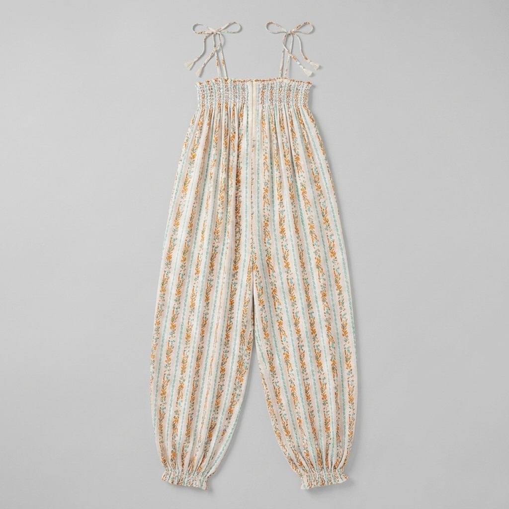 Elysian Boho Jumpsuit - flat lay