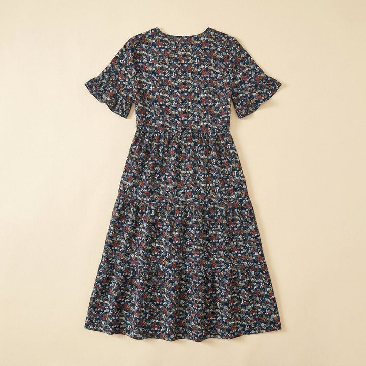 Elysian floral dress back view