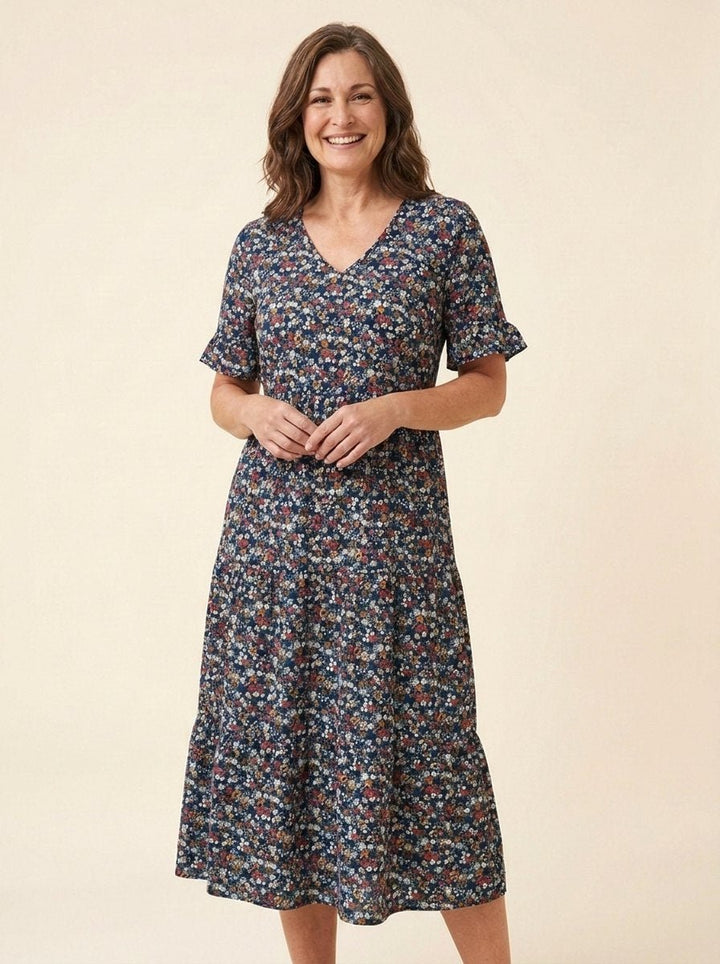 Elysian floral dress black elaine