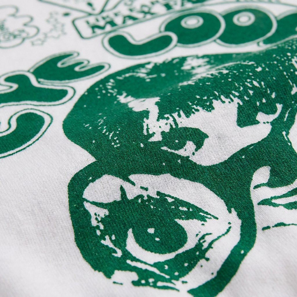 Elysian graphic tee fabric close-up
