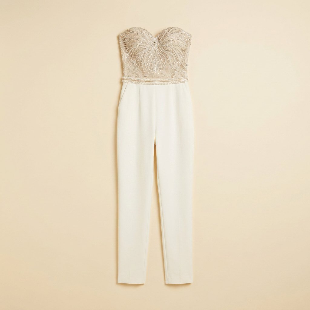 Elysian corset jumpsuit product flat lay