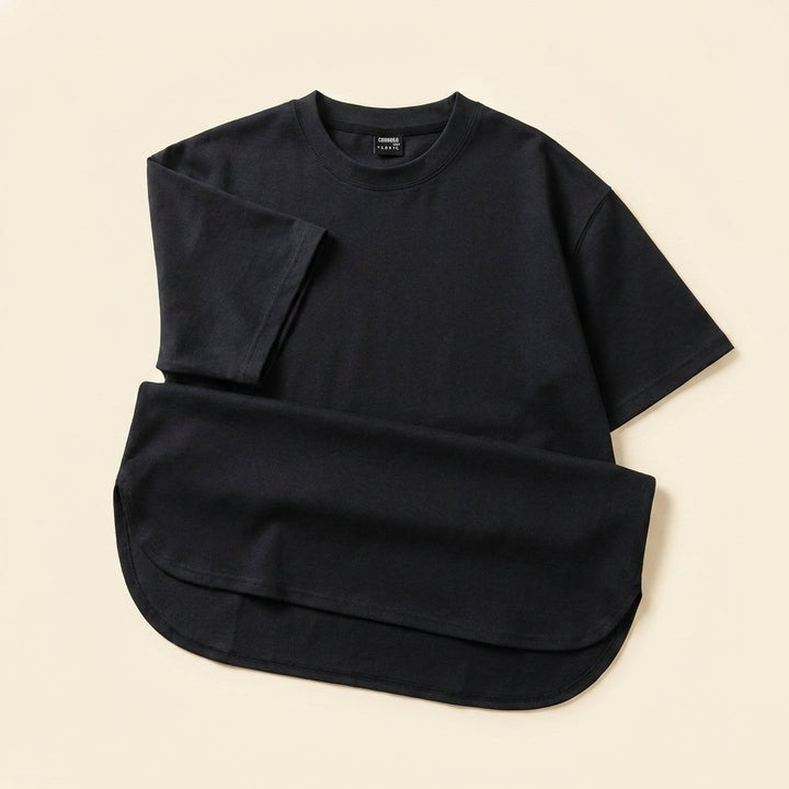 Elysian oversized t-shirt product flat lay