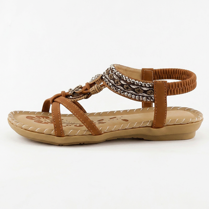 Emeline strappy sandal worn on foot, view 10