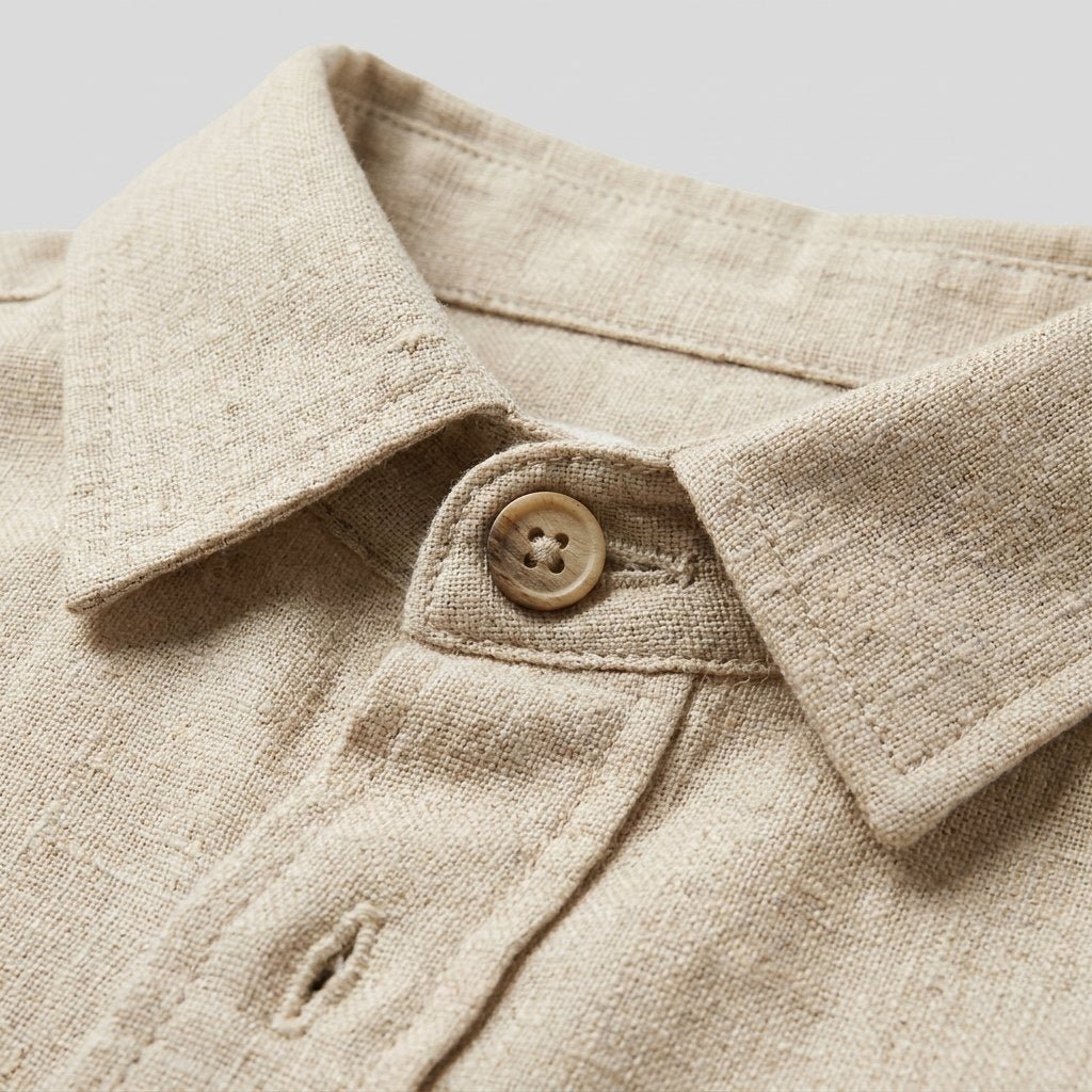 Emile cotton-linen weave, fabric close-up