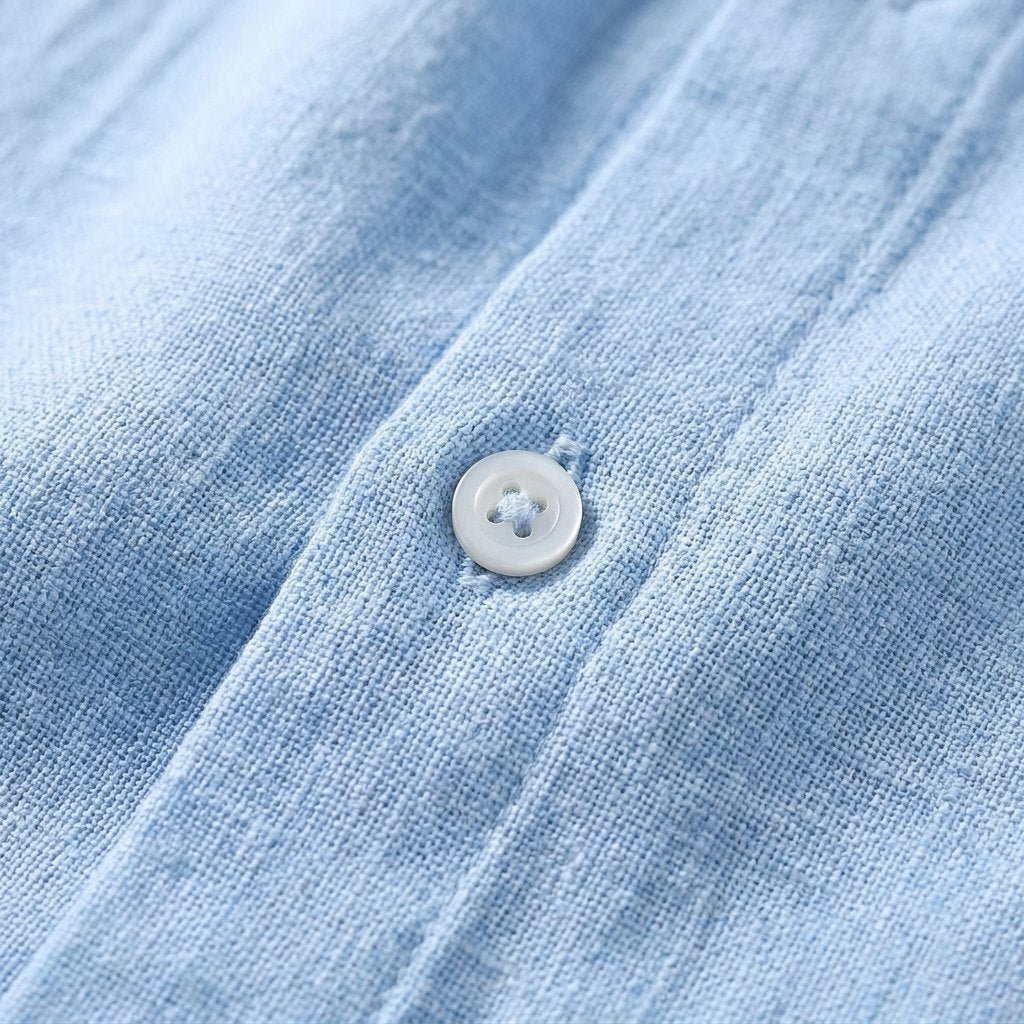Ethan linen fabric close-up