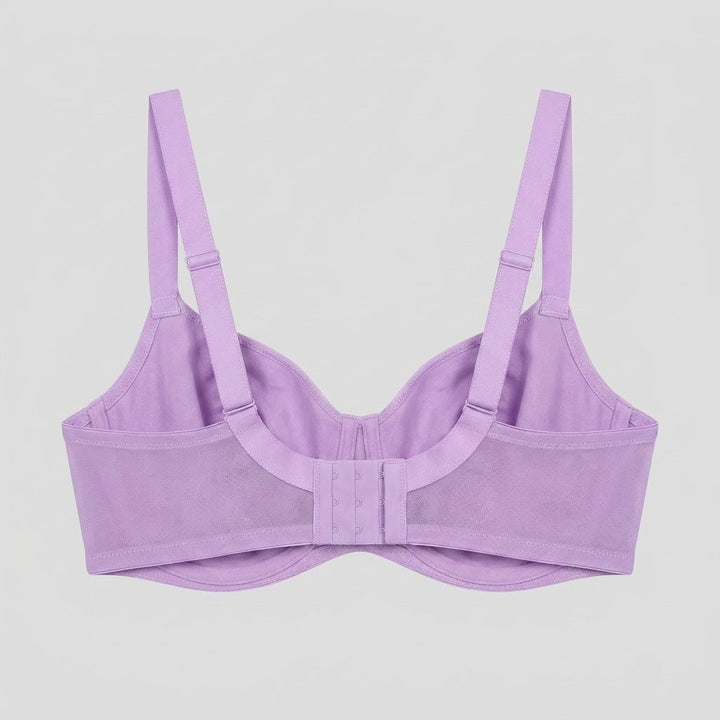 Felicity Balcony Bra purple rose back flat-lay
