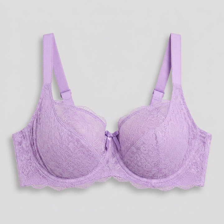 Felicity Balcony Bra purple rose front flat-lay