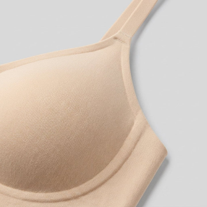 Fenna flex bralette bonded edging and fabric detail