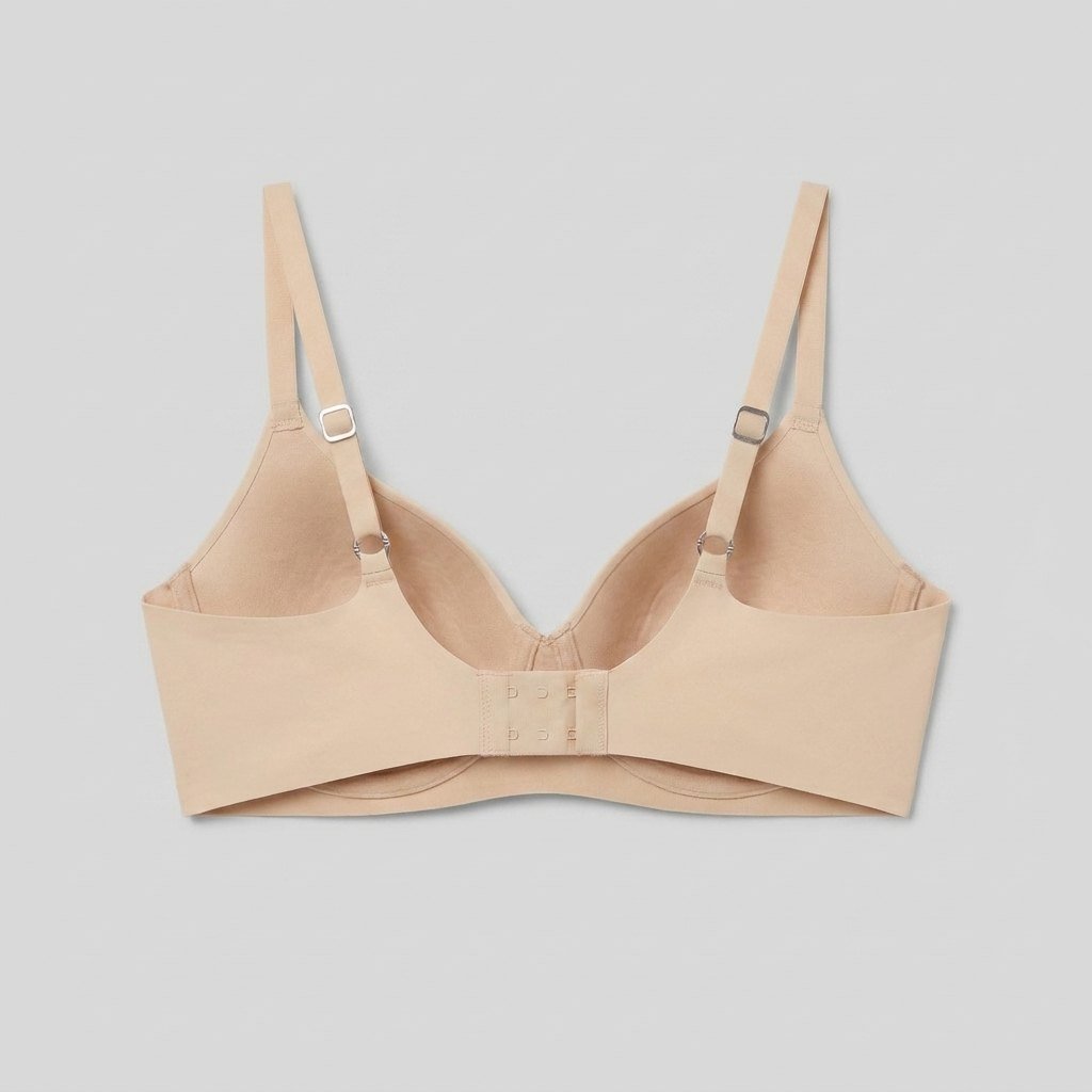 Fenna non-wired flex bralette nude back flat lay
