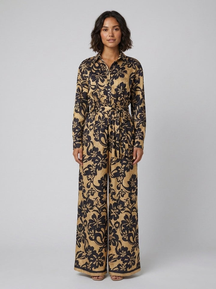 Fiora floral wide-leg jumpsuit front