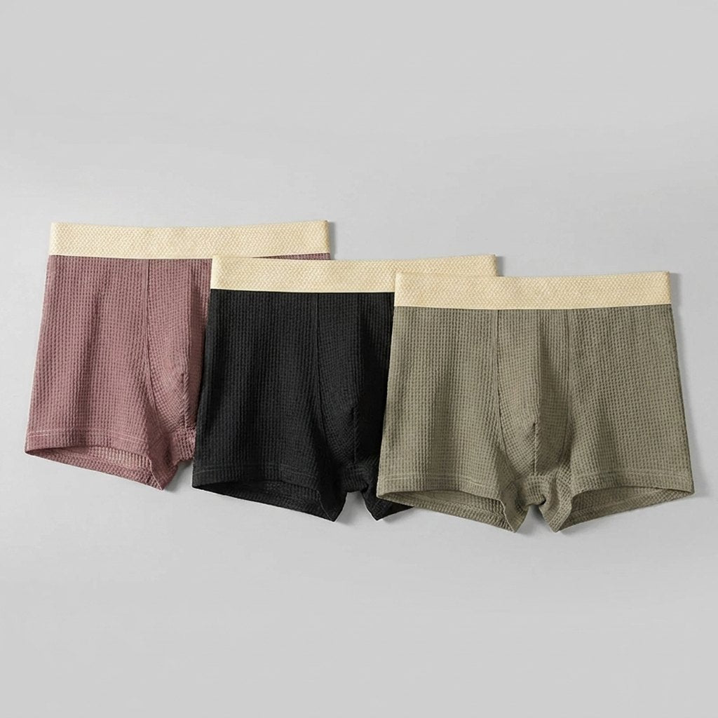 Fleek ice silk boxer briefs pink black green 3-pack