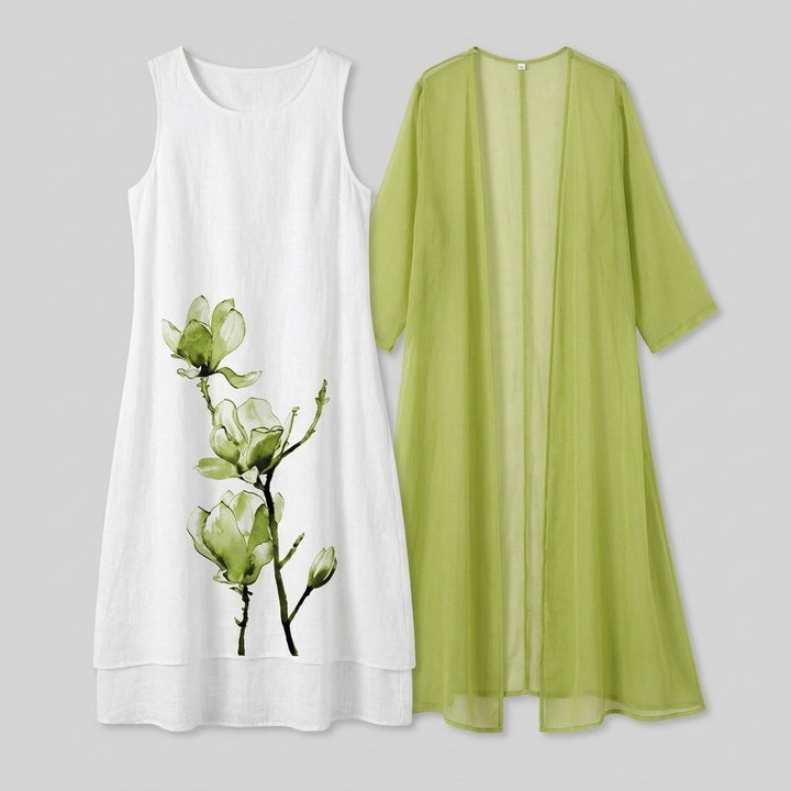 Fleur midi dress product flat lay