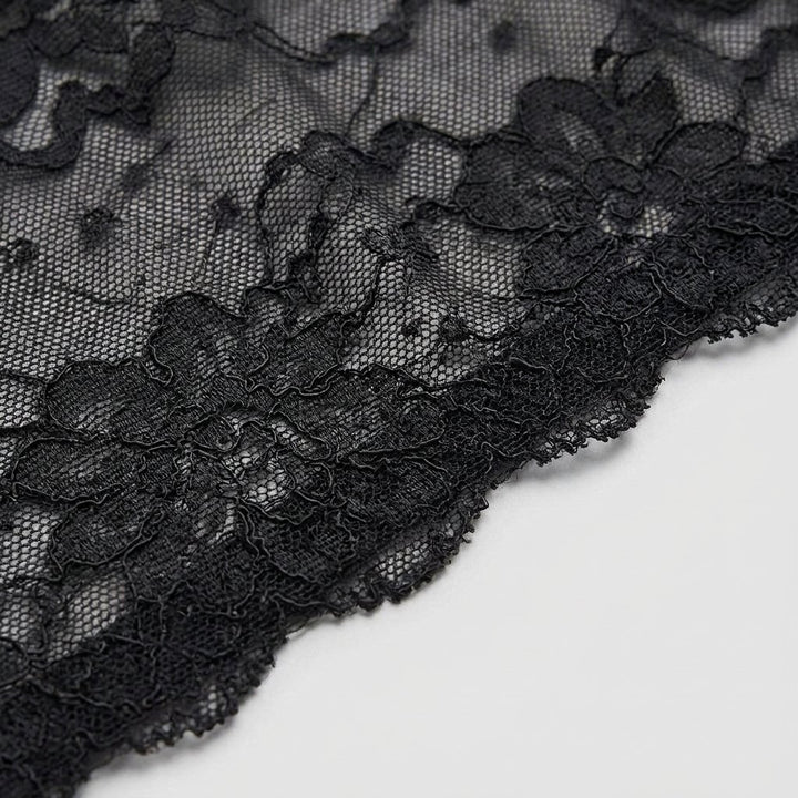 Fleur minimizer bra lace fabric close-up
