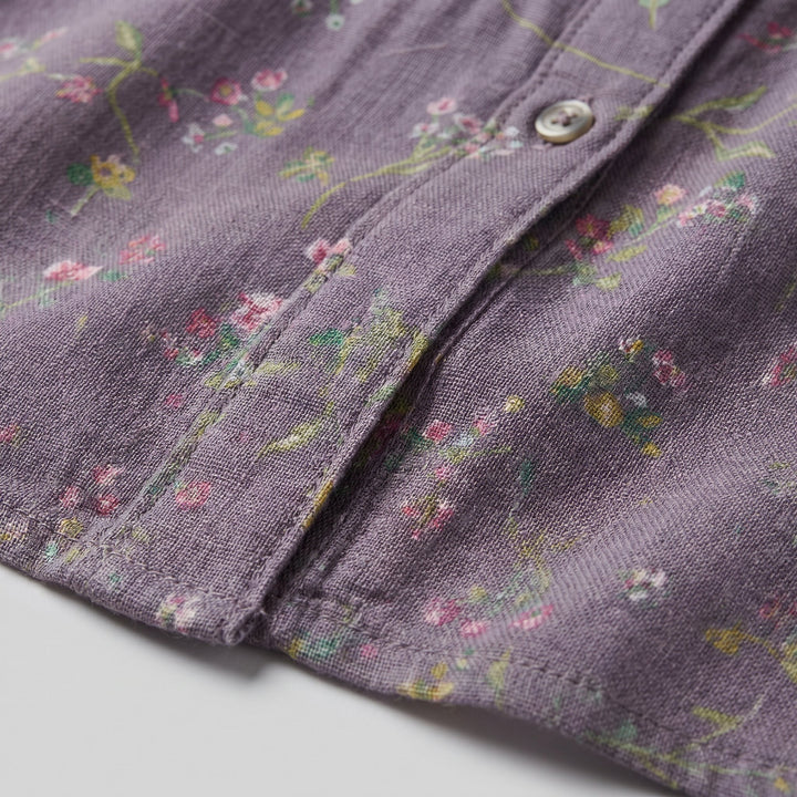 Fleur floral fabric detail