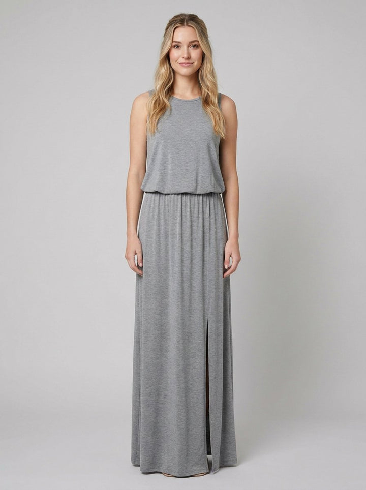 Giana summer maxi dress ash grey