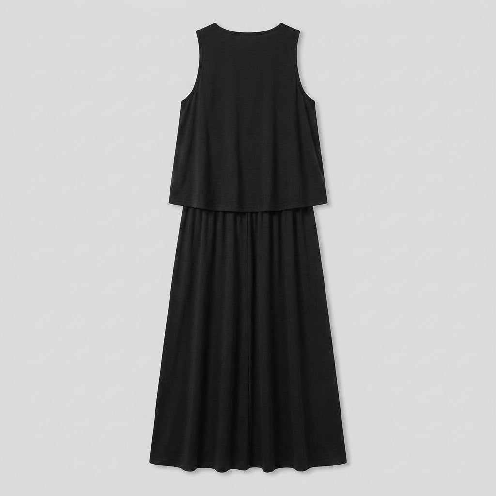 Giana summer maxi dress back view