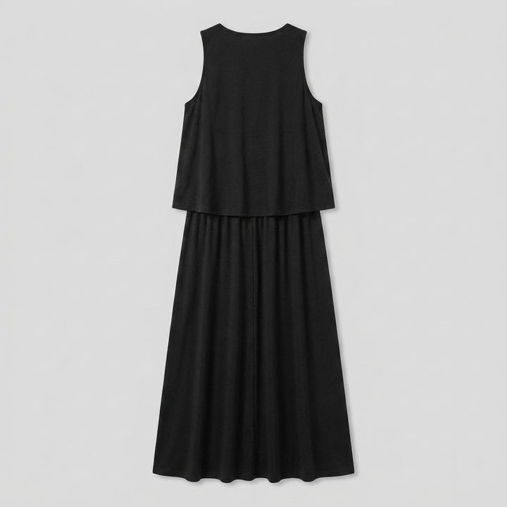 Giana summer maxi dress back view