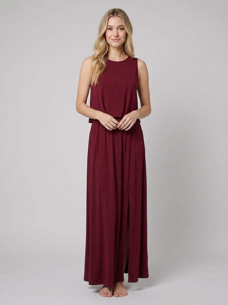 Giana summer maxi dress red