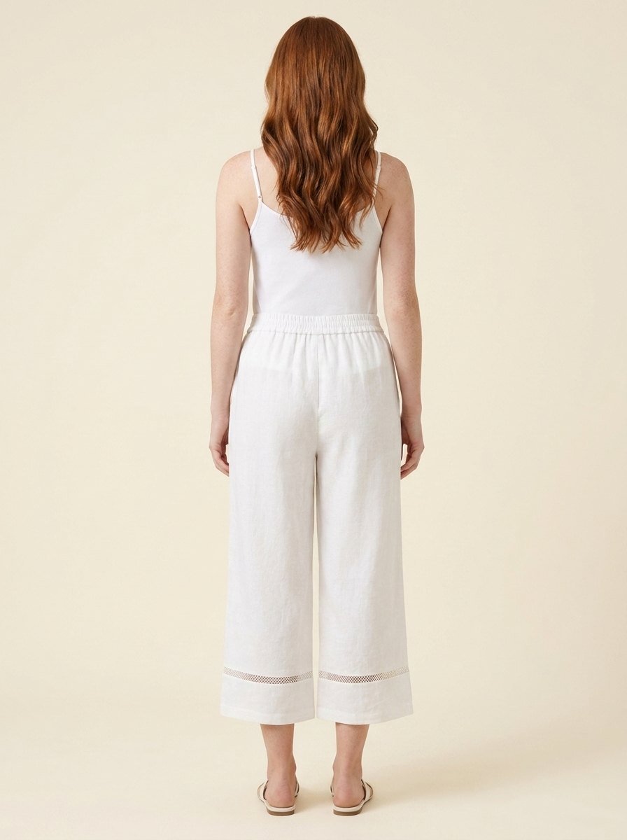 Gillian linen trousers back