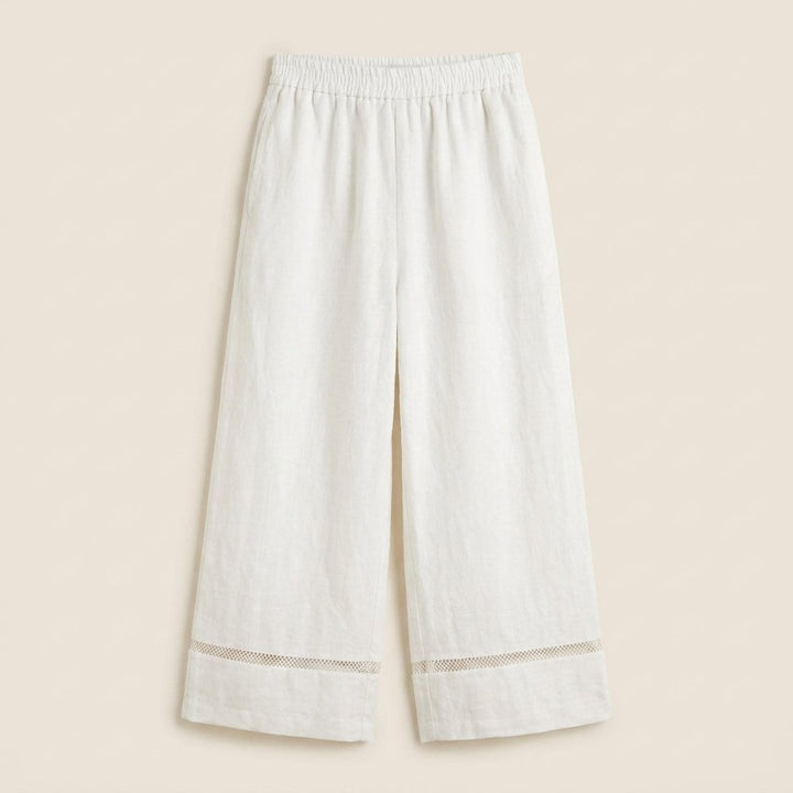 Gillian linen trousers product flat lay