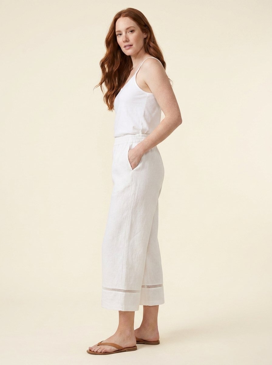 Gillian linen trousers side