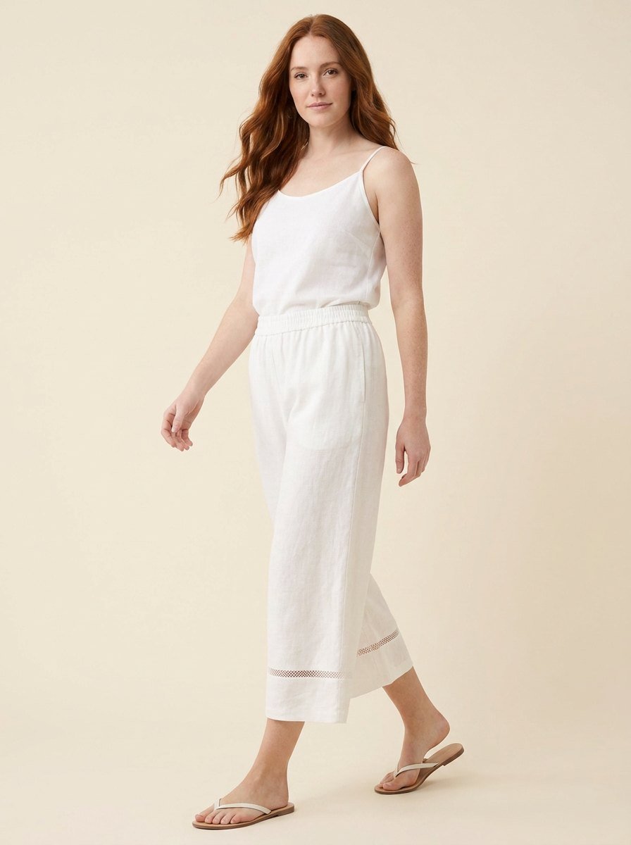 Gillian linen trousers walking