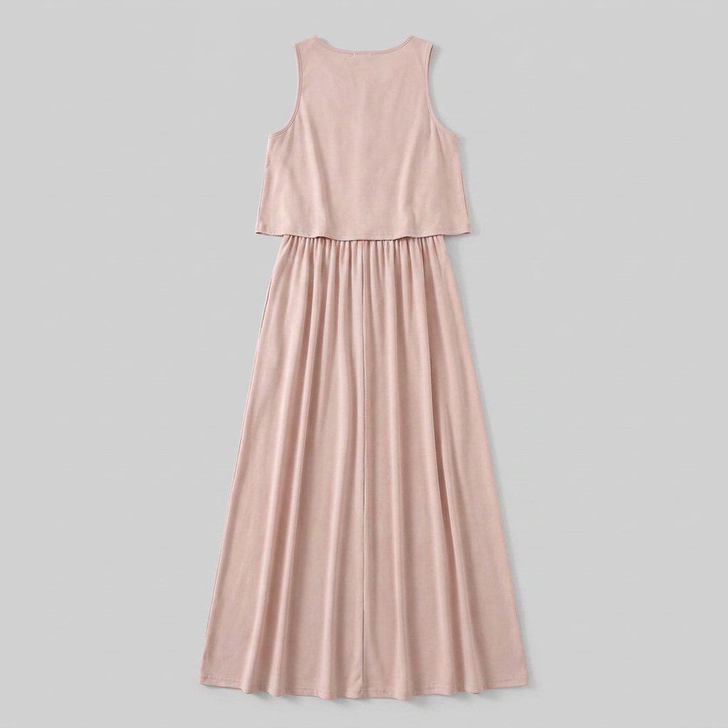 Giselle maxi dress back view flat lay