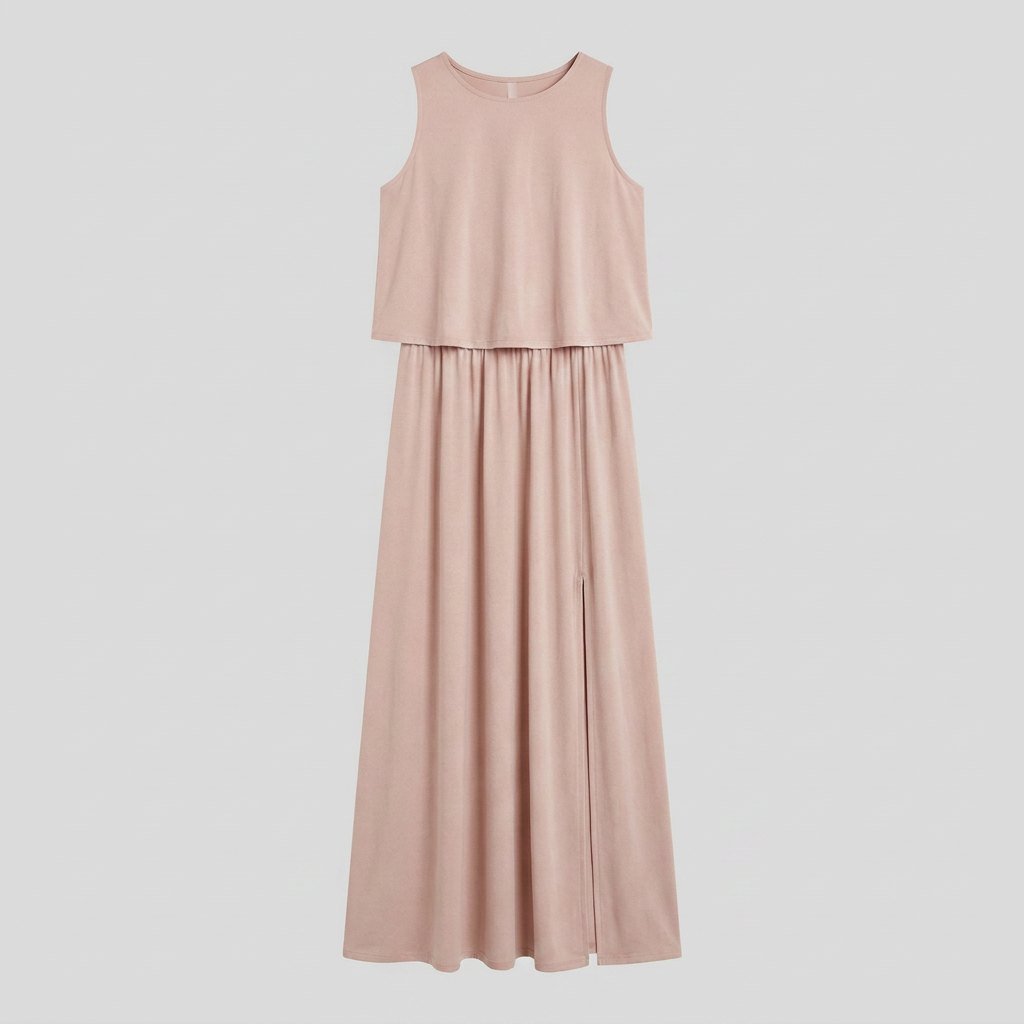 Giselle maxi dress front flat lay