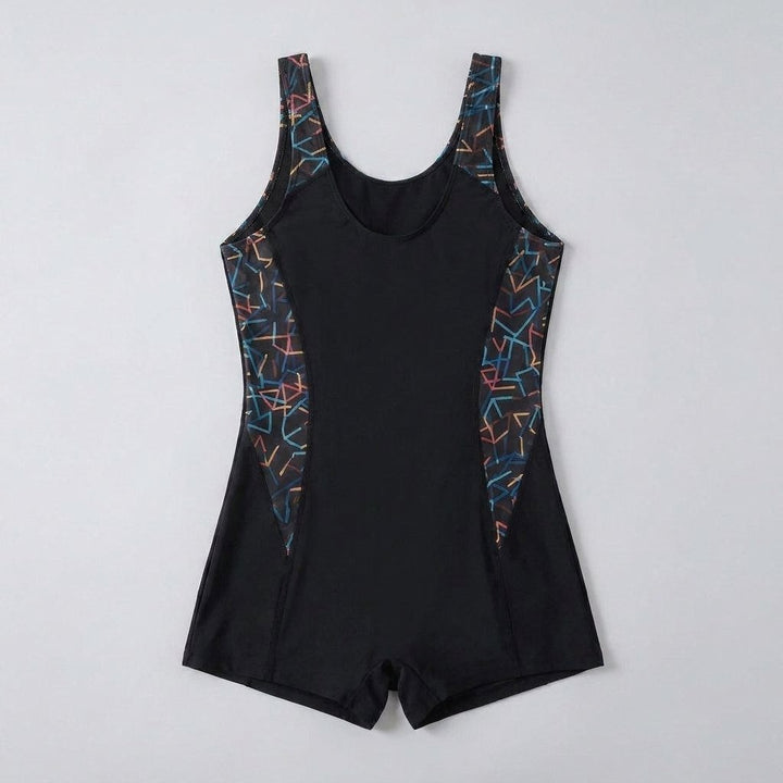 Glimmer one-piece swimsuit back view flat-lay