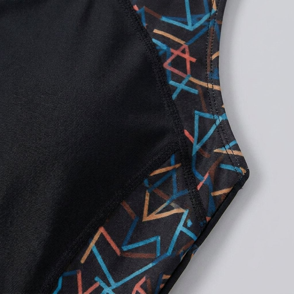 Glimmer one-piece swimsuit fabric close-up