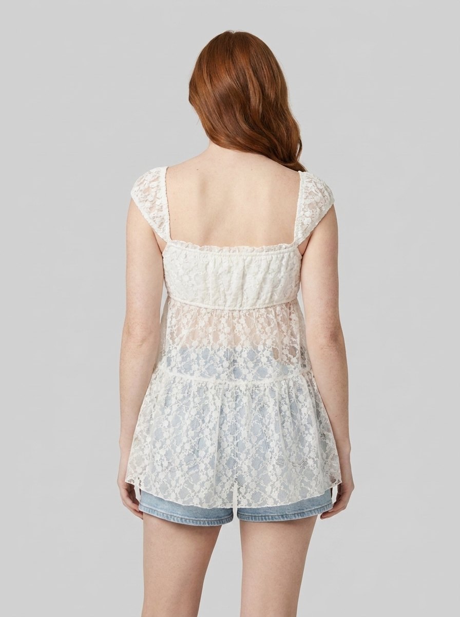Hadley cutout lace top back