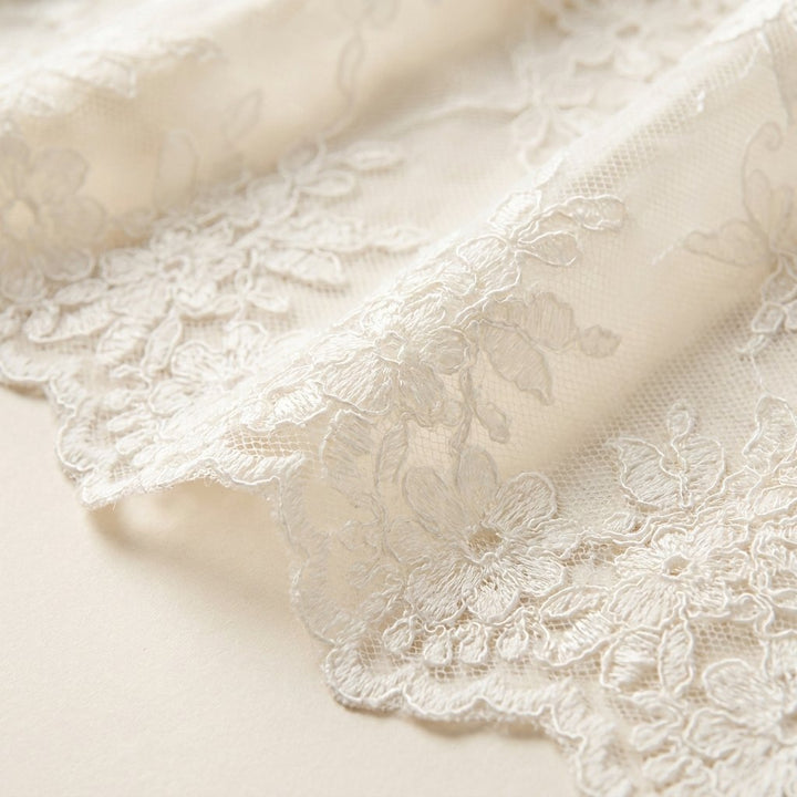 Hadley floral lace fabric detail