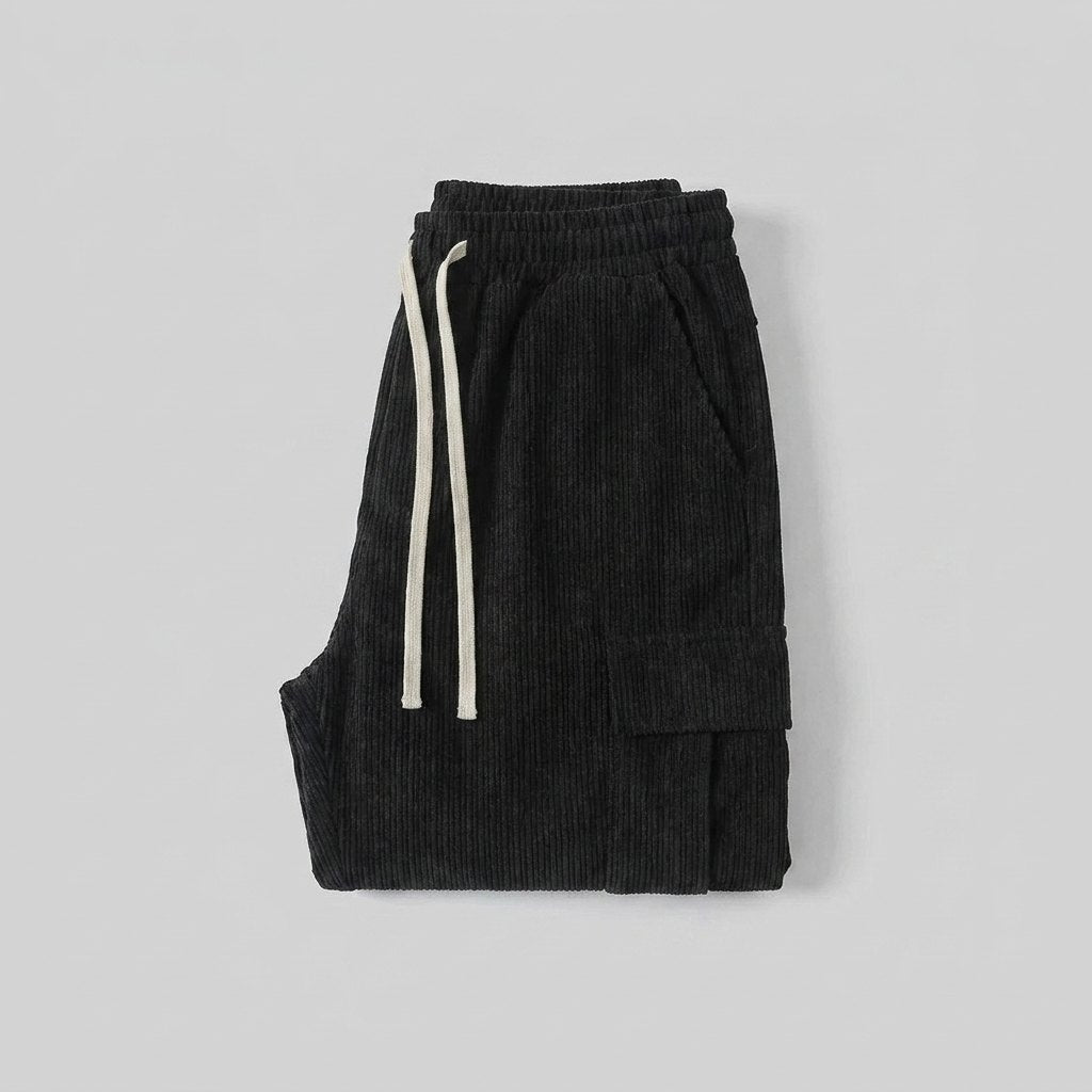 Haggar corduroy pants product flat-lay