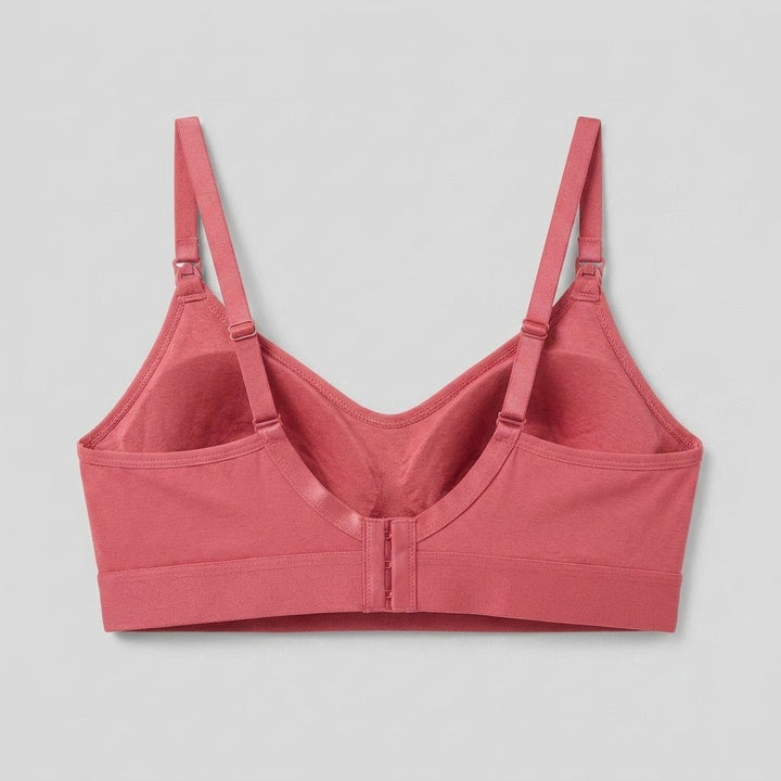 Hermine nursing bra in rose, back view