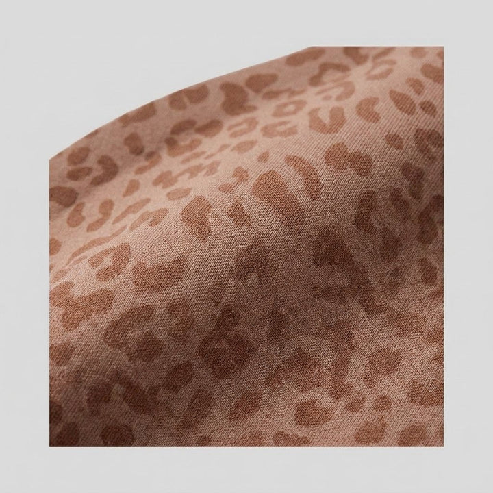 Imogen leopard print fabric close-up
