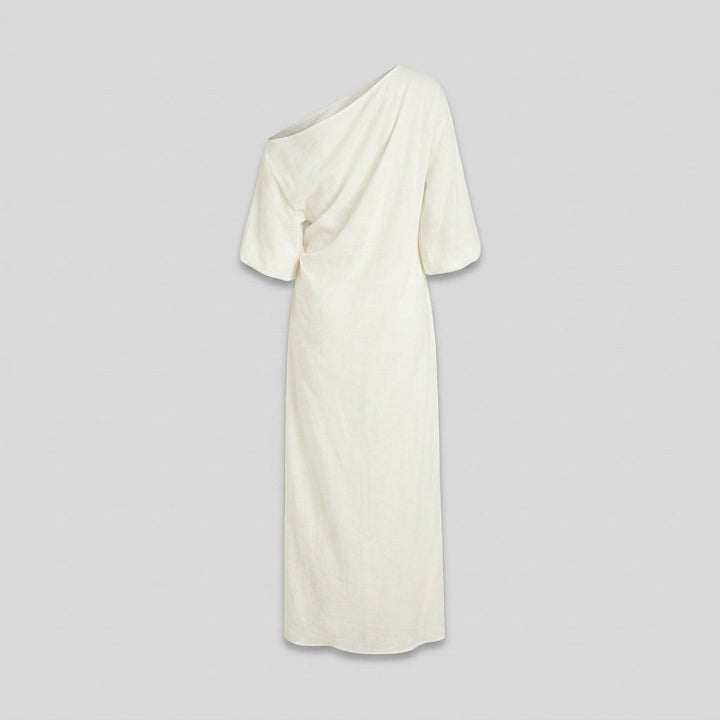 Ivory Elegance dress back view