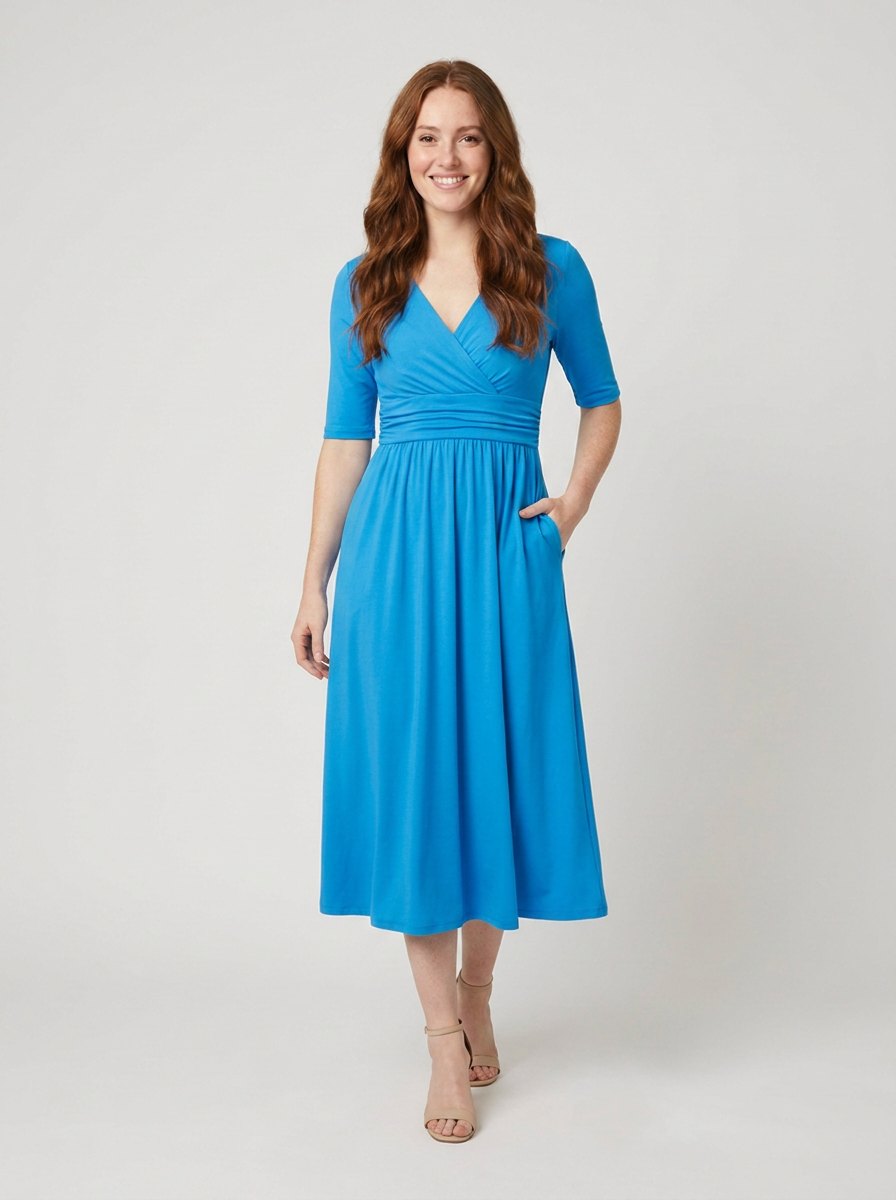 Jasmine Midi Dress azure