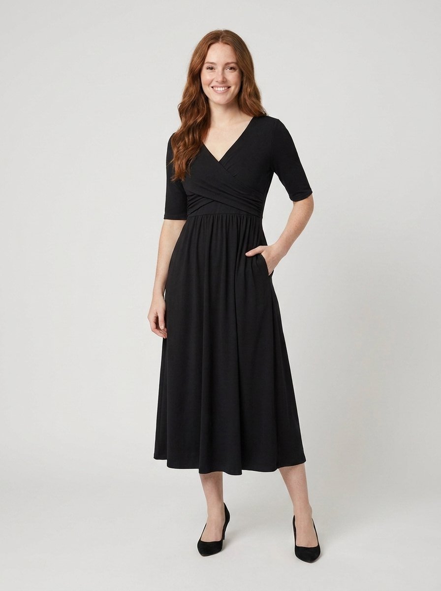 Jasmine Midi Dress black