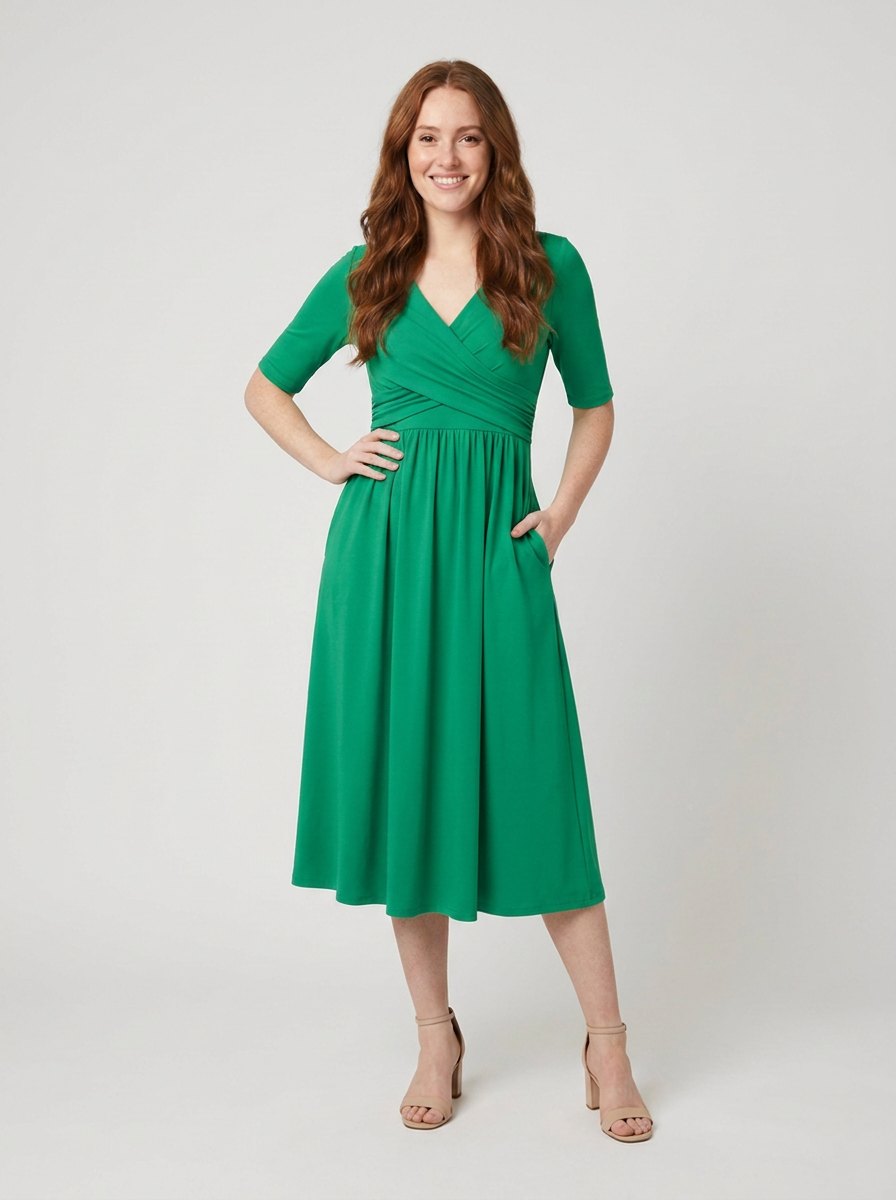 Jasmine Midi Dress green