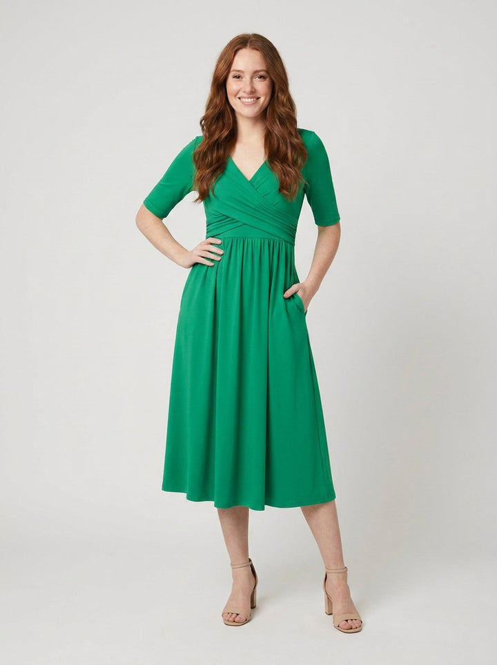 Jasmine Midi Dress green
