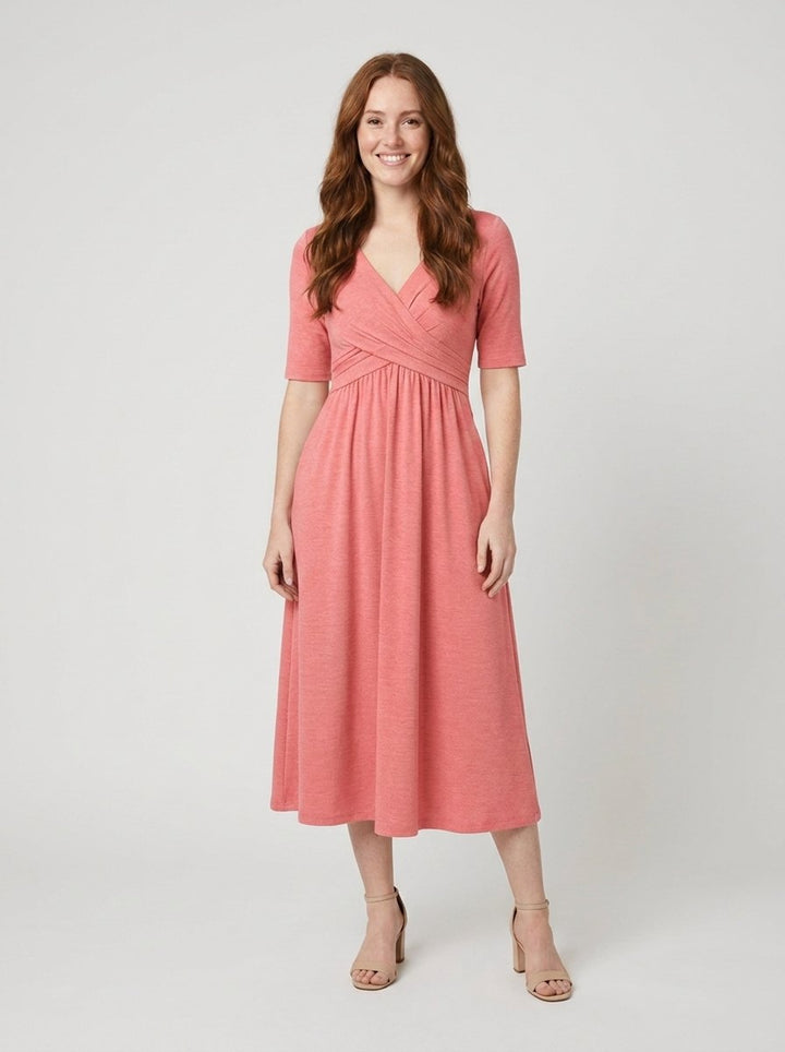 Jasmine Midi Dress pink